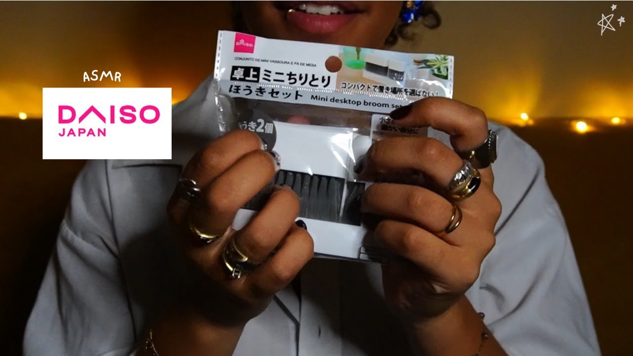 ASMR comprinha que fiz na loja DAISO / sons de embalagem 🍃