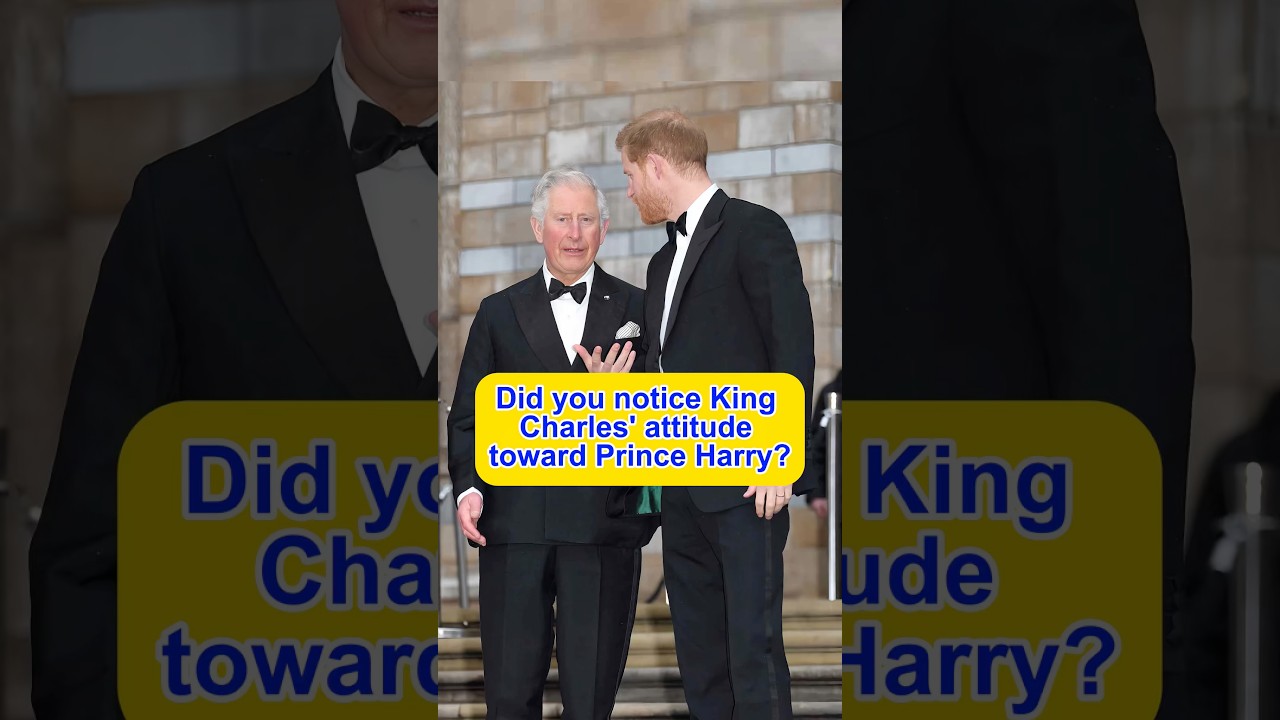 Did you notice King Charles' attitude toward Prince Harry? #kingcharles #princeharry