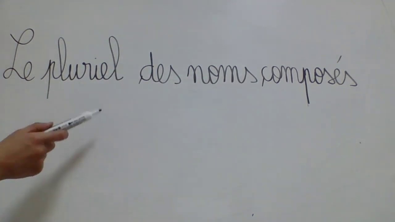 Le pluriel des noms composés