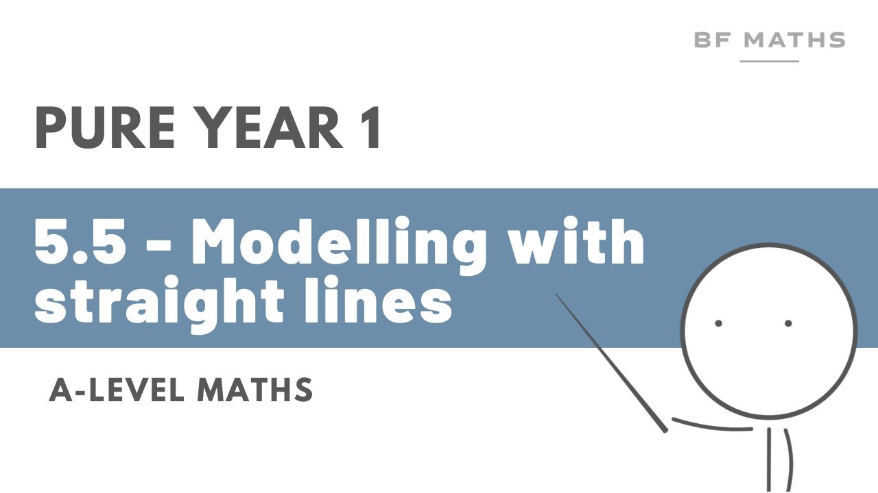 A-Level Maths | Pure Year 1 | 5.5 - Modelling with straight lines Walkthrough | Edexcel
