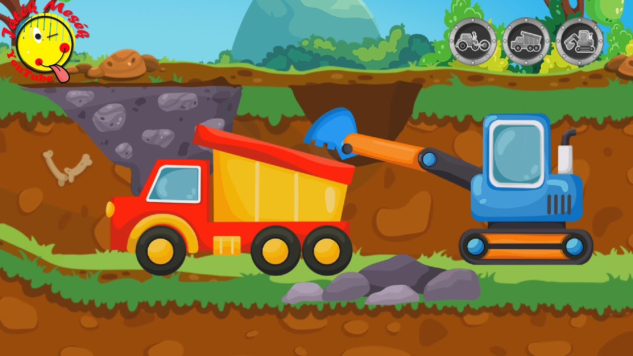 Építkezős mese munkagépekkel- construction game with heavy vehicles- Játékmesék