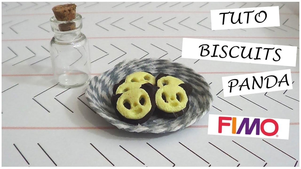 { TUTO } BISCUITS PANDA FIMO