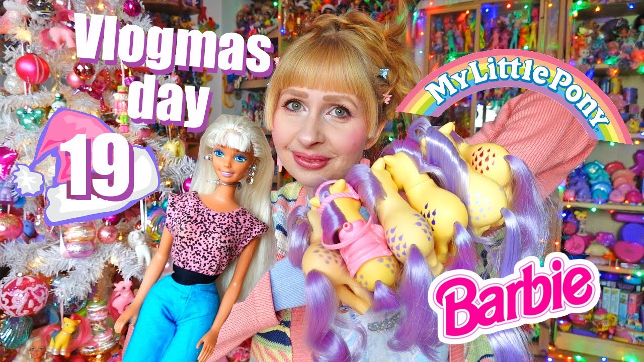 Vlogmas 2025 day 19 - My Lemon Drop army G1 My little Pony and Sparkle Beach Barbie 90s
