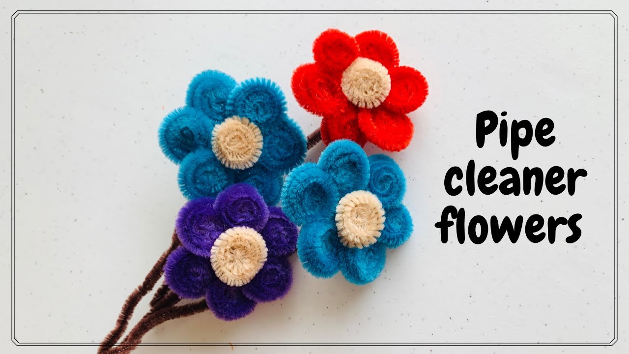How to make a pipe cleaner Flower | Pipe cleaner flower | DIY flower