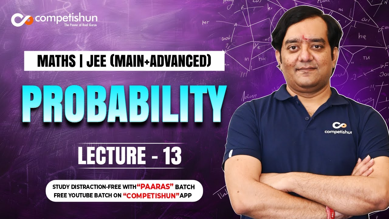 #13- Probability-Total Probability Theorem,Baye's Theorem & Revised Probability-IIT JEE -maths