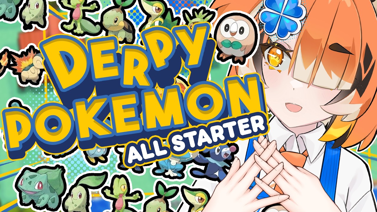 【DERPYMON ART】Gen 1 to 10 Pokémon starters but DERPY 🍀🐯 Part 1