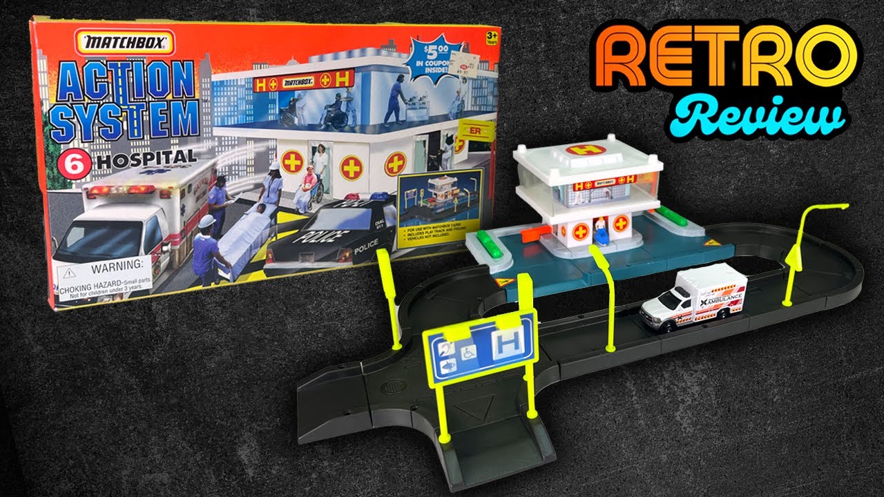 Retro Review: Matchbox Action System Hospital Playset -- Does it compete with modern Action Drivers?