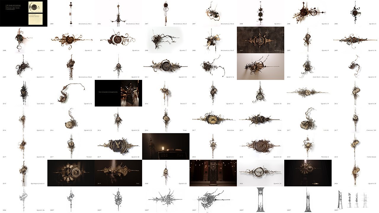 20 Years of clocks - Every piece from the last two decades