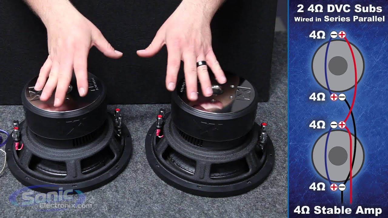 Как подключить два сабвуфера по 4 Ом к конечному сопротивлению 4 Ом | Car Audio 101