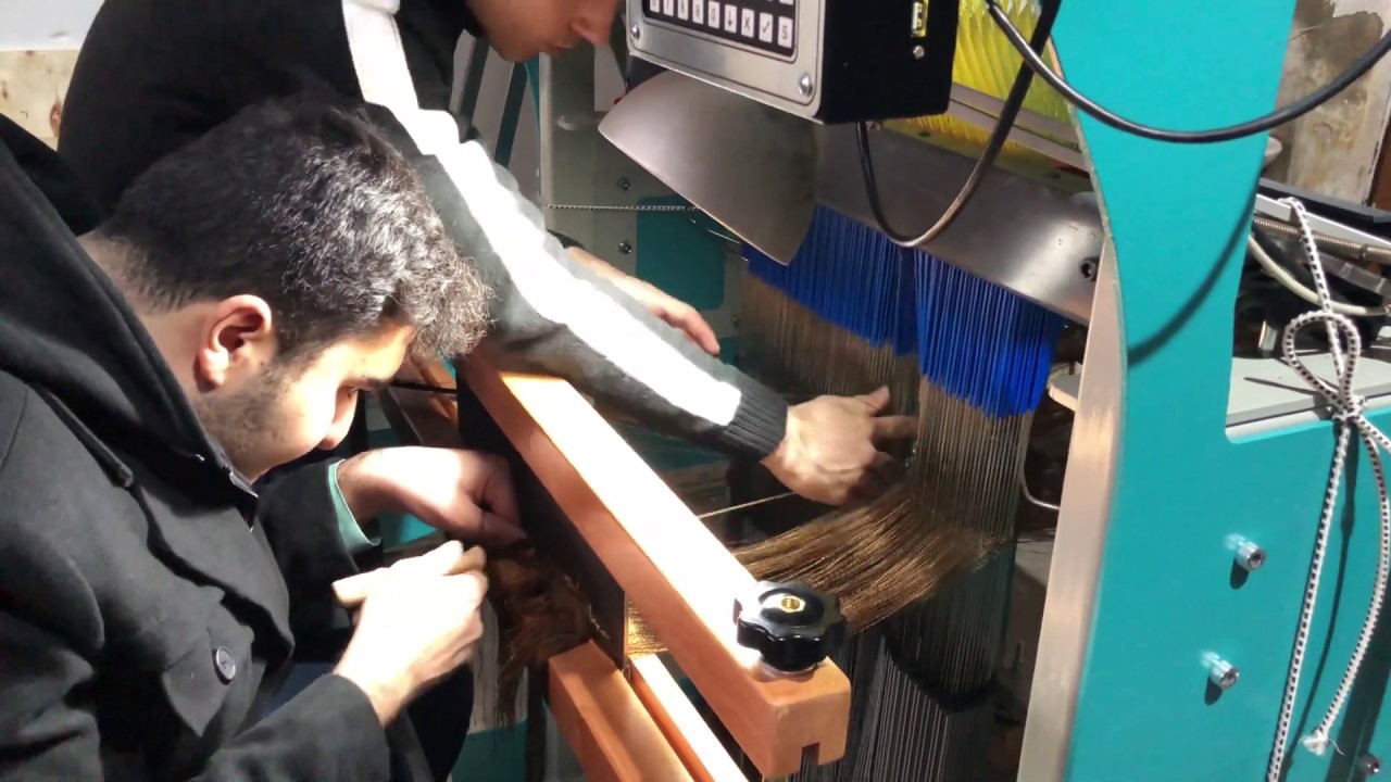 Warp and Weaving stages of our Jacquard Looms