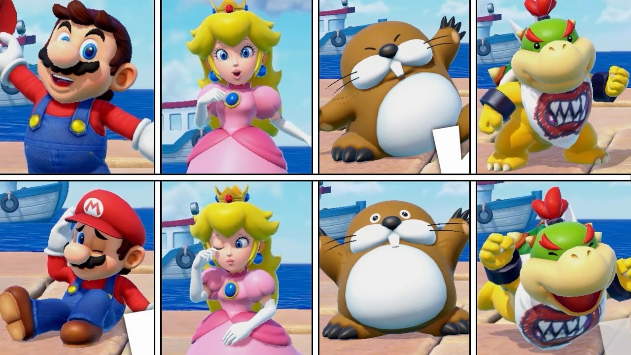 Super Mario Party Jamboree — Анимации побед и поражений всех персонажей