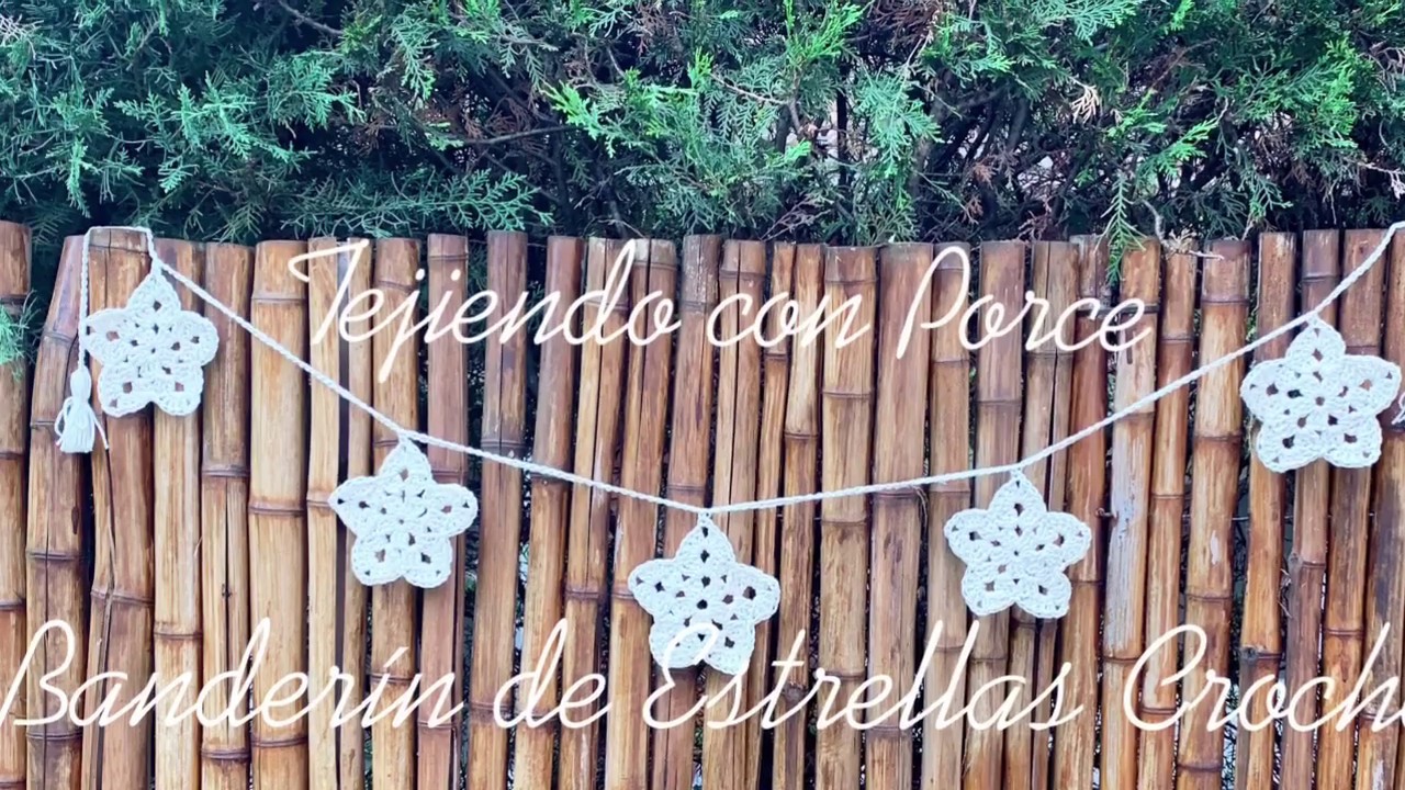 Crochet Banderín O Guirnalda De Estrellas (Parte1)