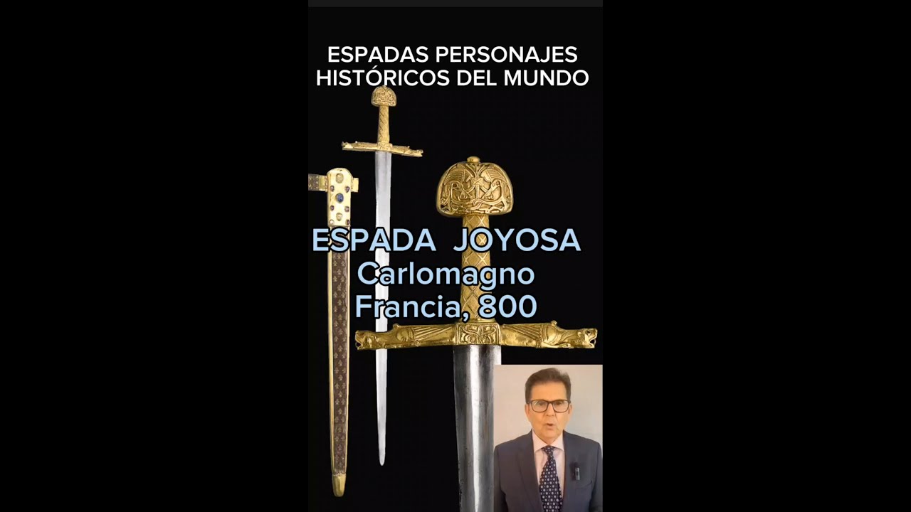 Espada Carlomagno. Francia, 800.