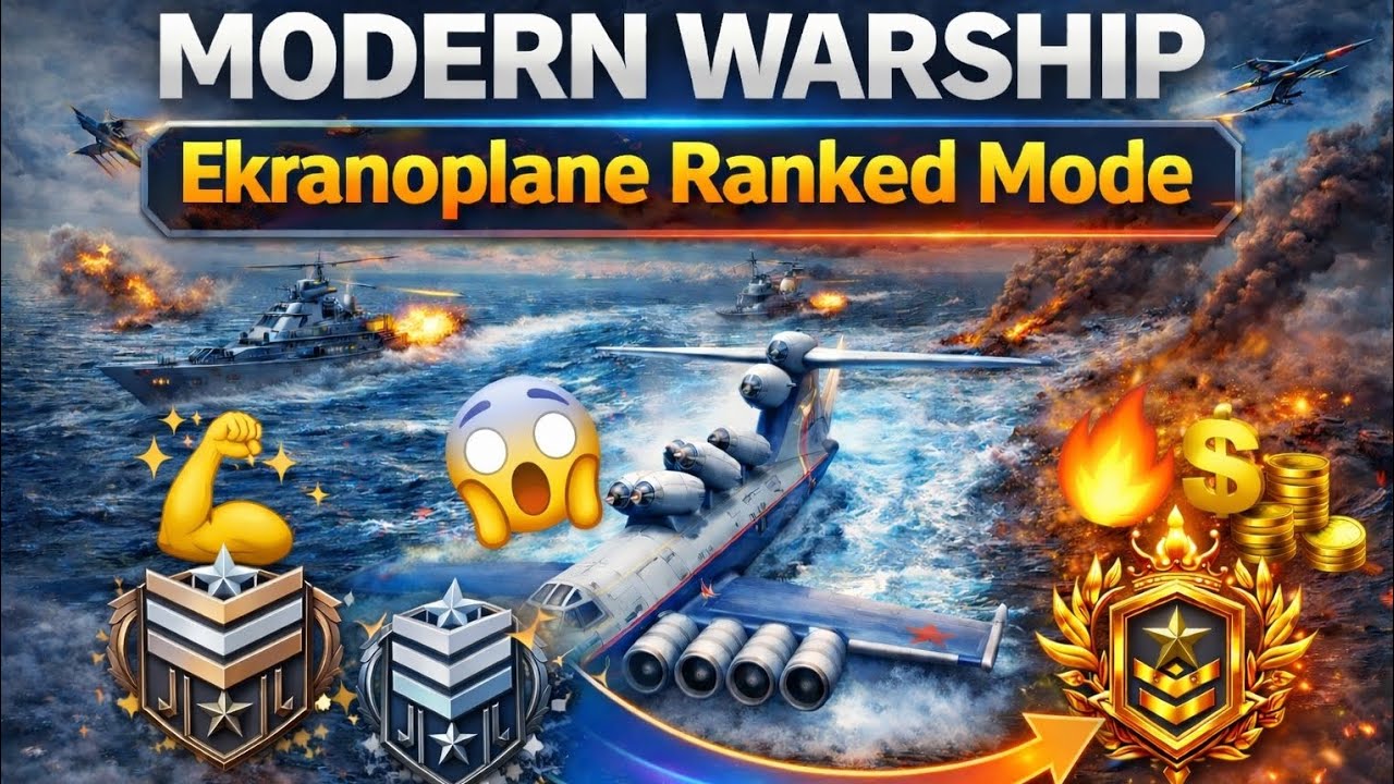 🤔🤔⁉️How to use ekranoplane in ranked with random players😱😱 