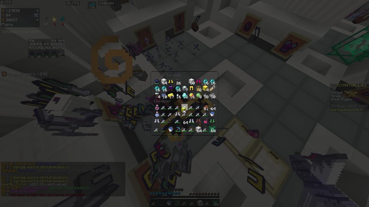 SPLİ CLAİMLER - DOLU DEPOLAR CASUS PVP - SonOyuncu Survival Titanyum
