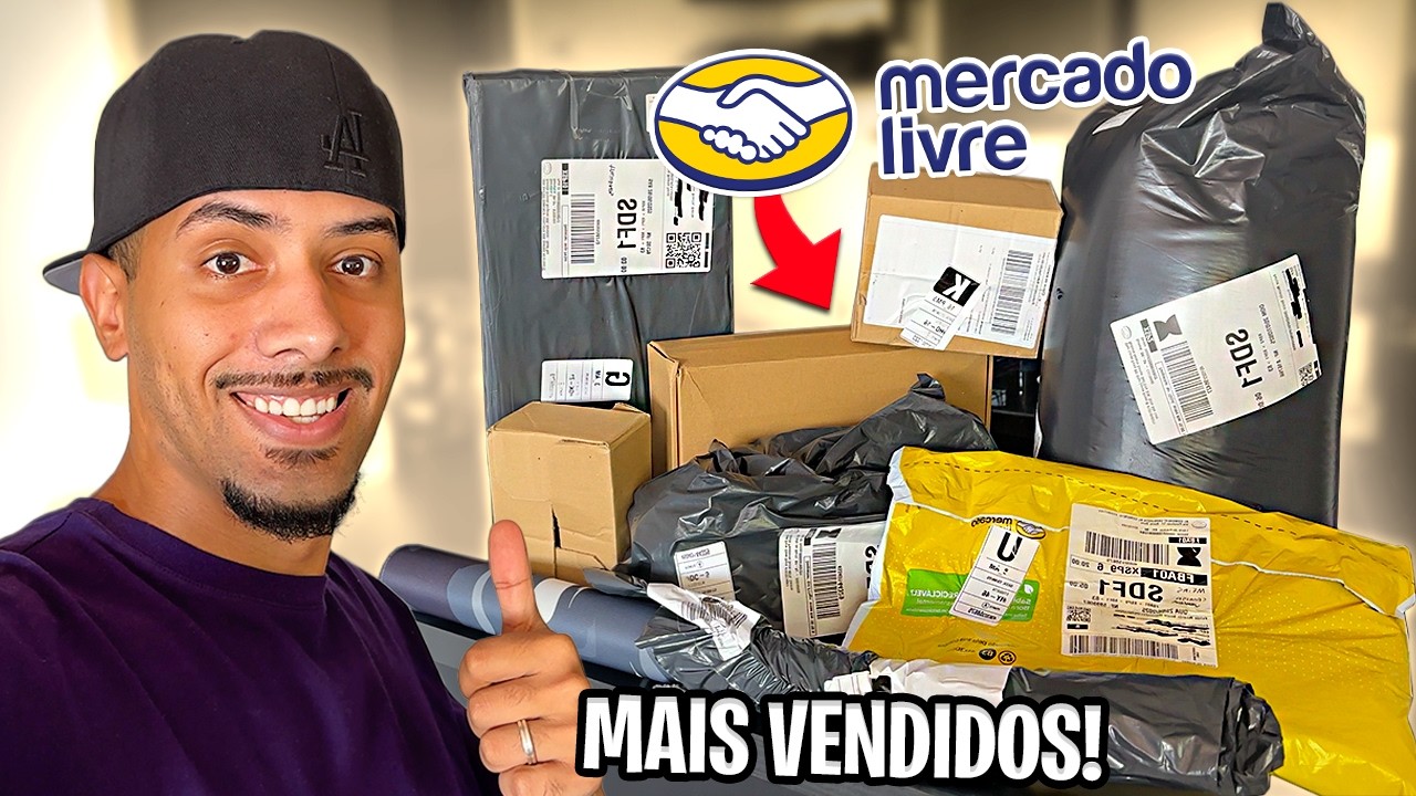 Comprei os Produtos MAIS VENDIDOS do Mercado Livre e me SURPREENDI! (Parte 2)