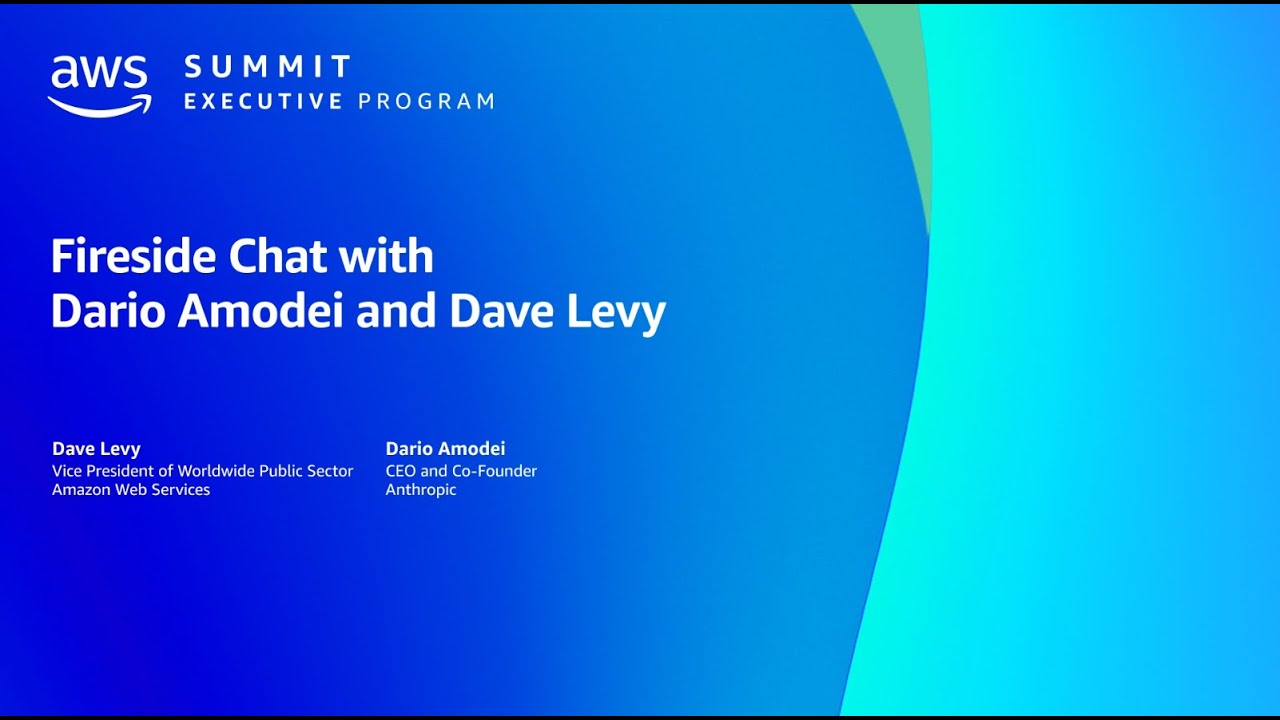 AWS Summit Washington DC 2024 - A Fireside Chat with Dario Amodei, CEO and Co-Founder, Anthropic