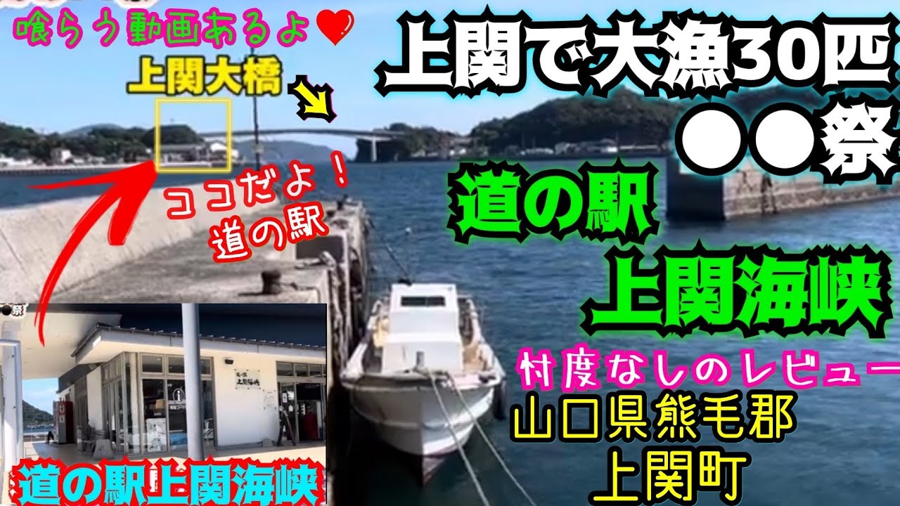山口県【道の駅と魚釣り#25】秋の上関で大漁30匹！まさかの⚫️⚫️祭/道の駅 上関海峡の忖度ナシのレビュー/山口県熊毛郡上関町