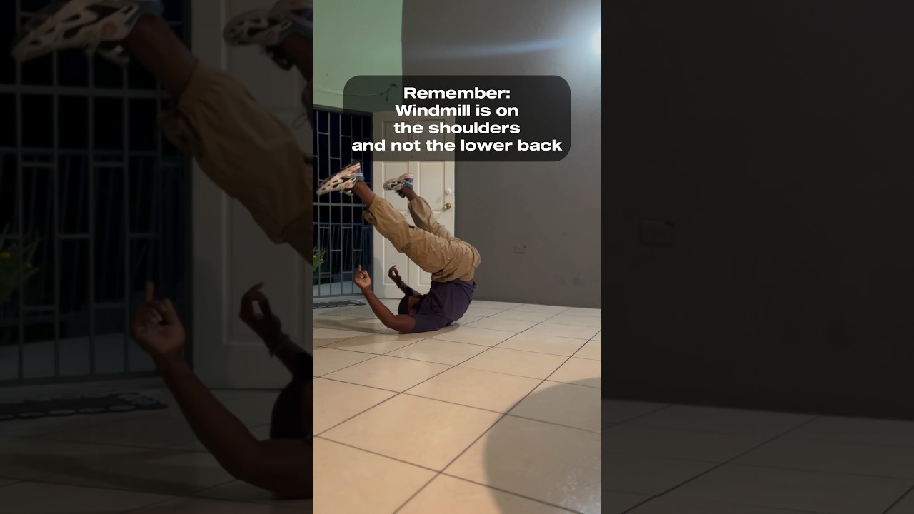 EASY WINDMILL TUTORIAL 🎉 #breakdance #powermoves #trinidadandtobago #tutorial #howto