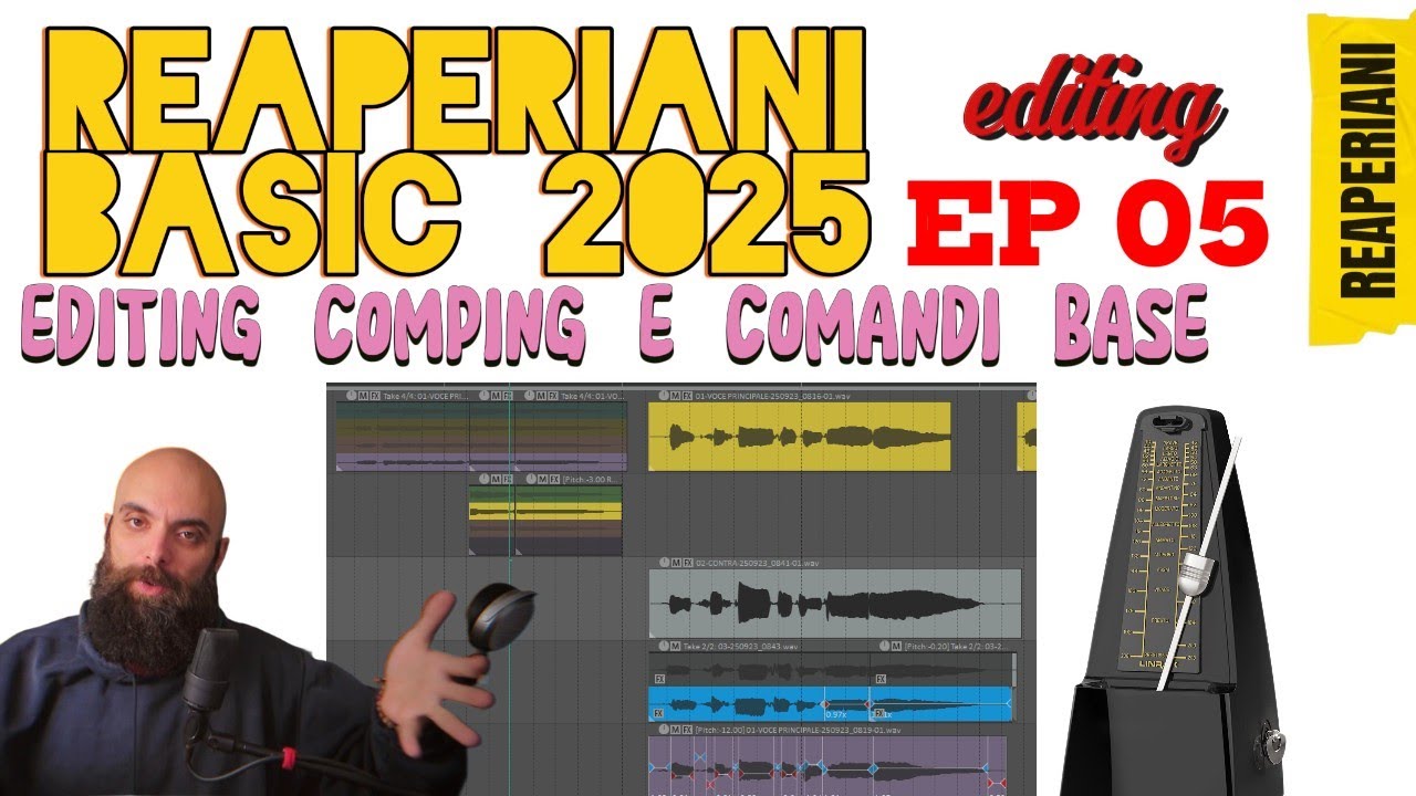 Editing e comandi BASE di Reaper? REAPERIANI BASIC E05 (comping tutorial)