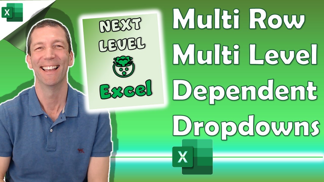 ( see easier version in description )Excel Dependent Drop down - multiple rows AND multiple levels