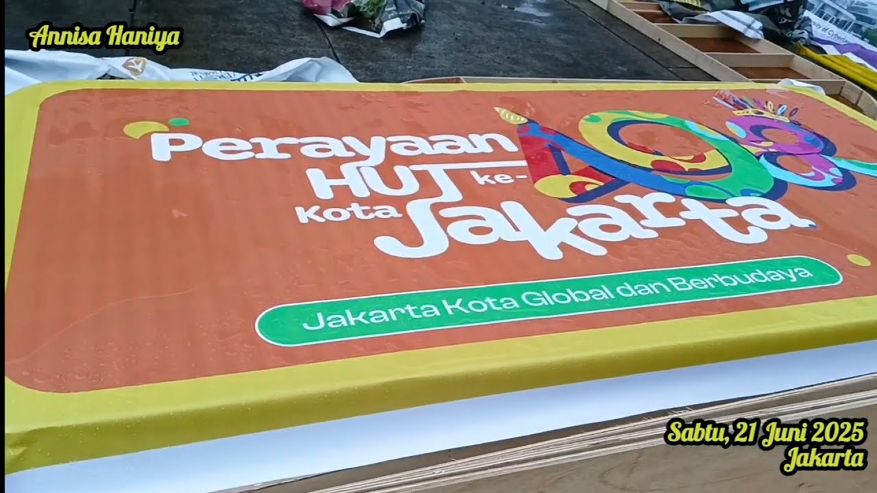 Kondisi Kota Jakarta Pusat Menjelang Hari Perayaan Ulang Tahun Kota Jakarta Tahun 2025