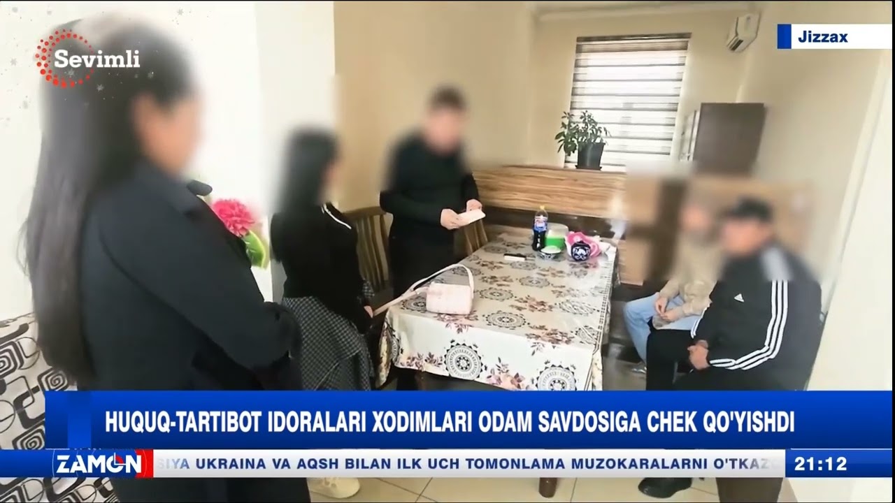 Huquq-tartibot idoralari xodimlari odam savdosiga chek qo'yishdi (Jizzax)