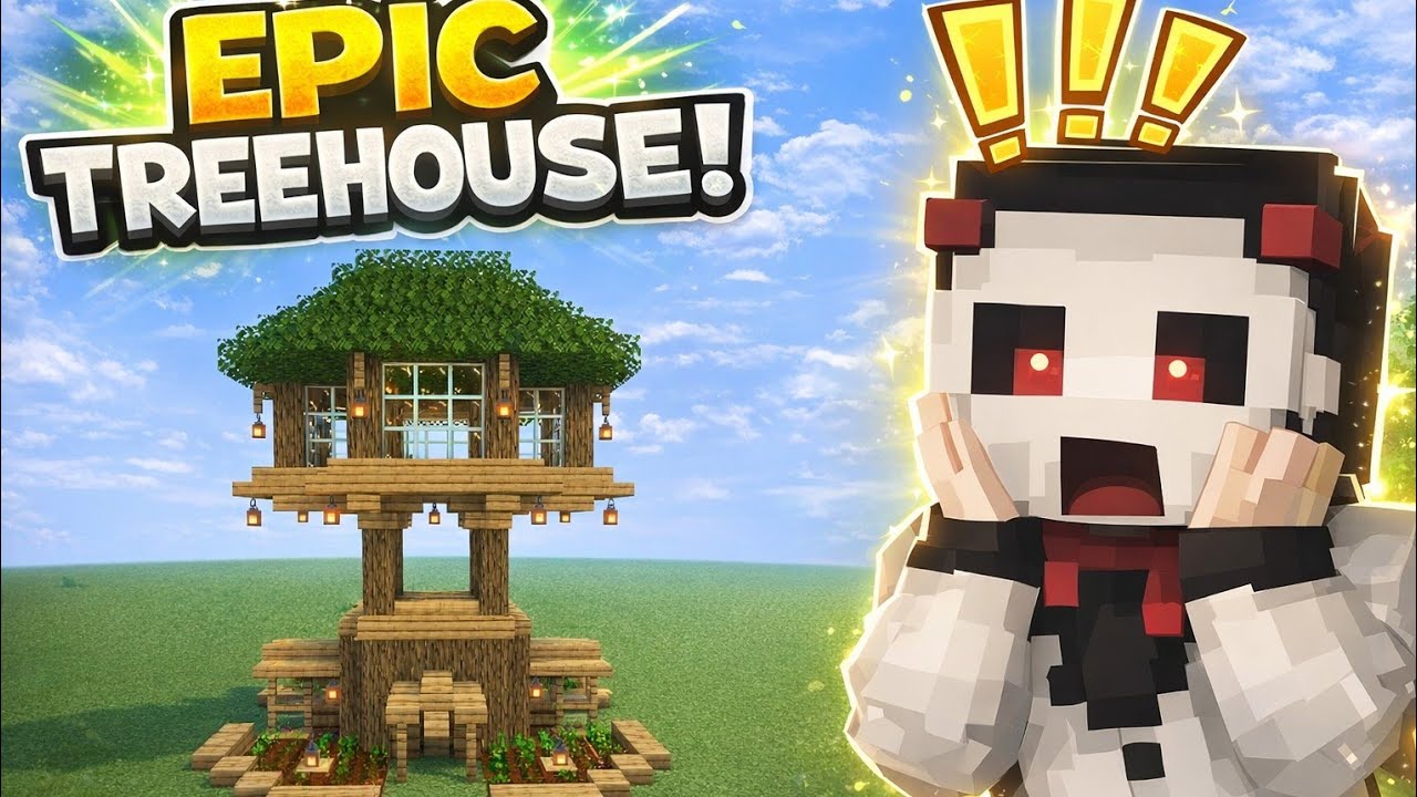Minecraft Treehouse Base Build Tutorial 🌳 | Easy Survival House