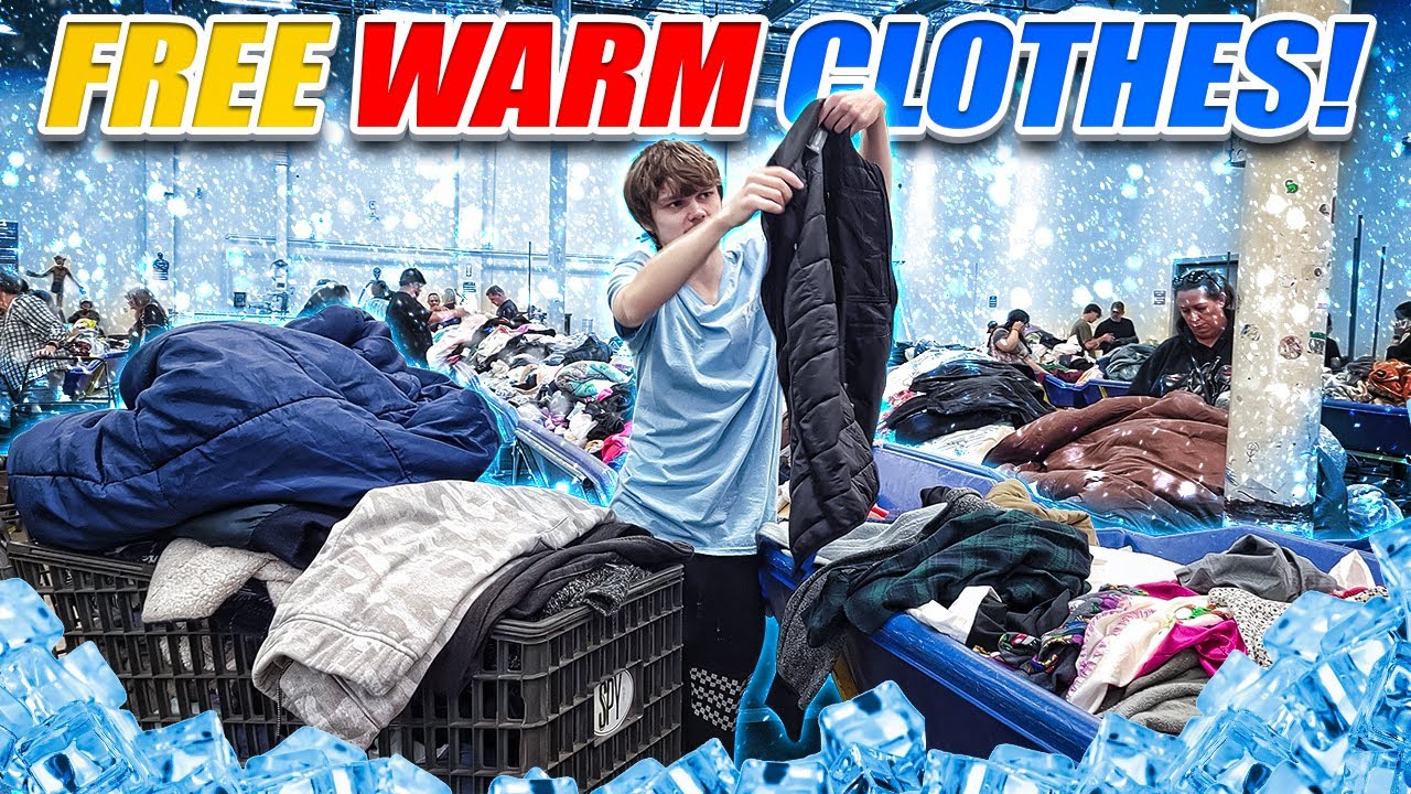 Giving Away Free Warm Clothes To All Homeless!