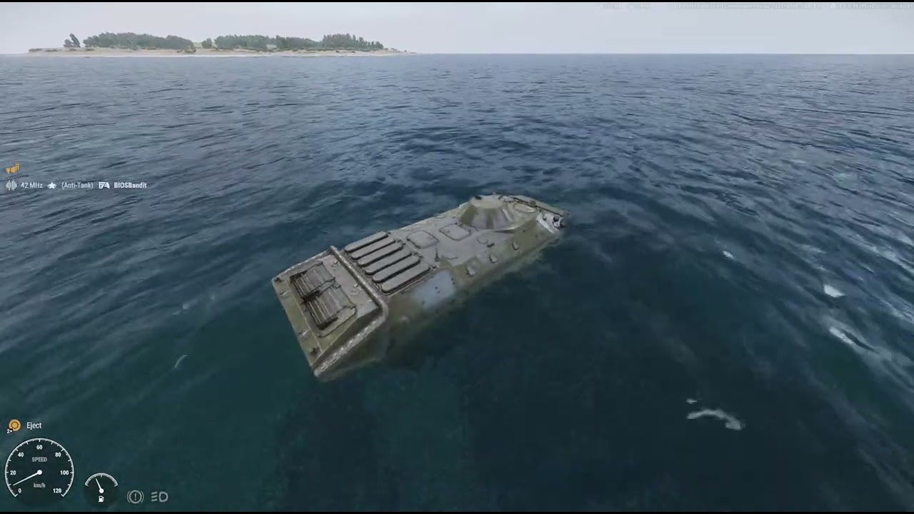My boat, on  Arma Reforger.
