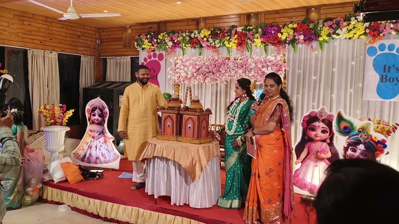 Baby shower program anchor Vidya Jitendra Joshi Chinchwad Pune 7875429795