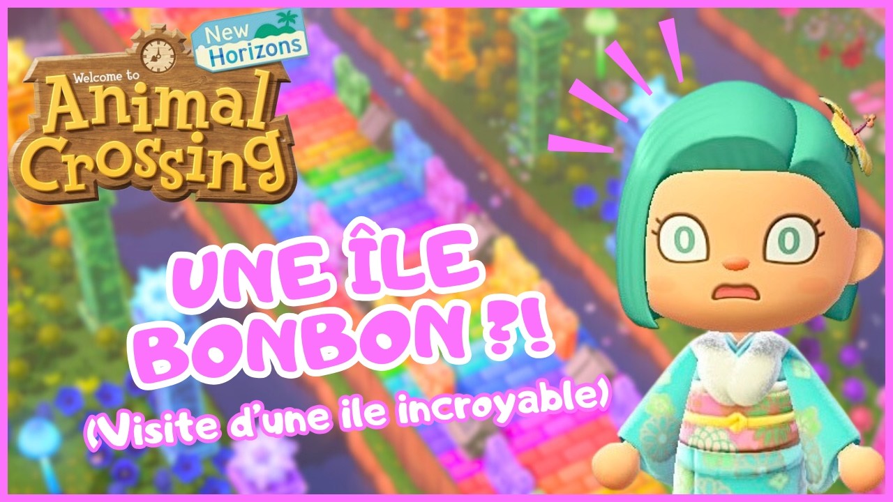 L’Île la PLUS GOURMANDE d’Animal Crossing 🍬🐻 (Pastel, Cute & Cozy)
