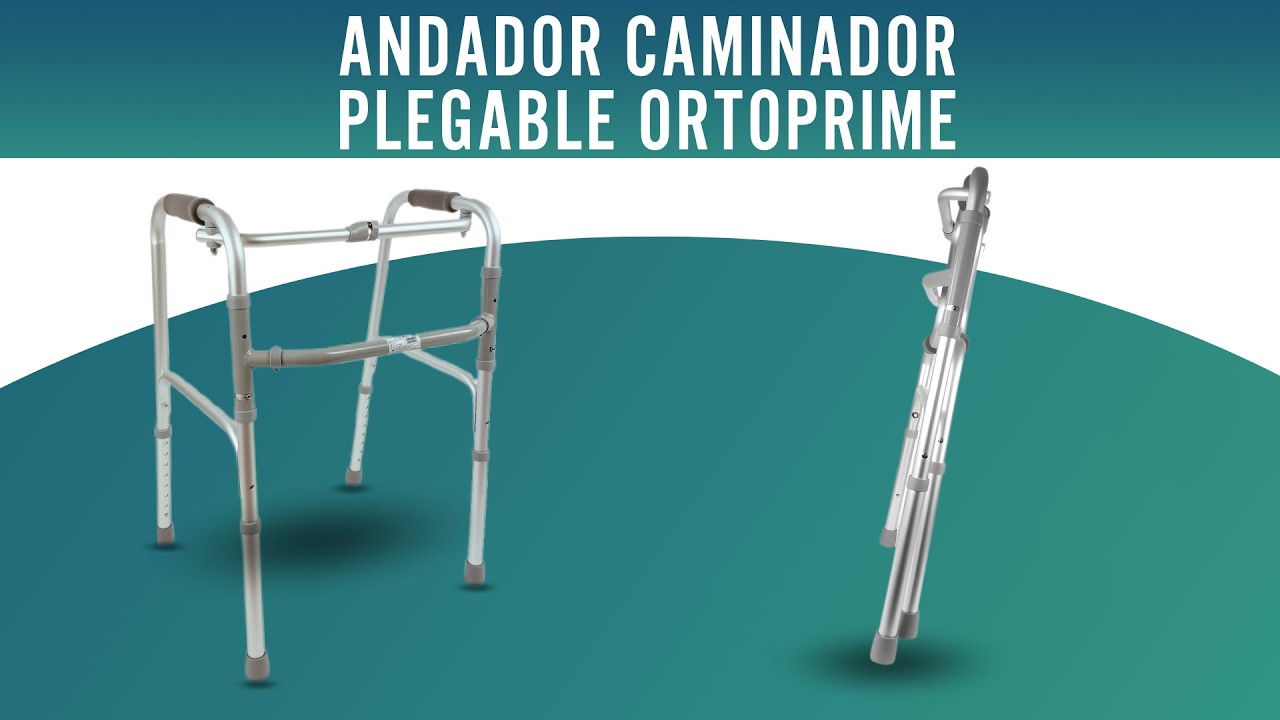 Andador de Aluminio Plegable sin Ruedas | Caminador para Adultos