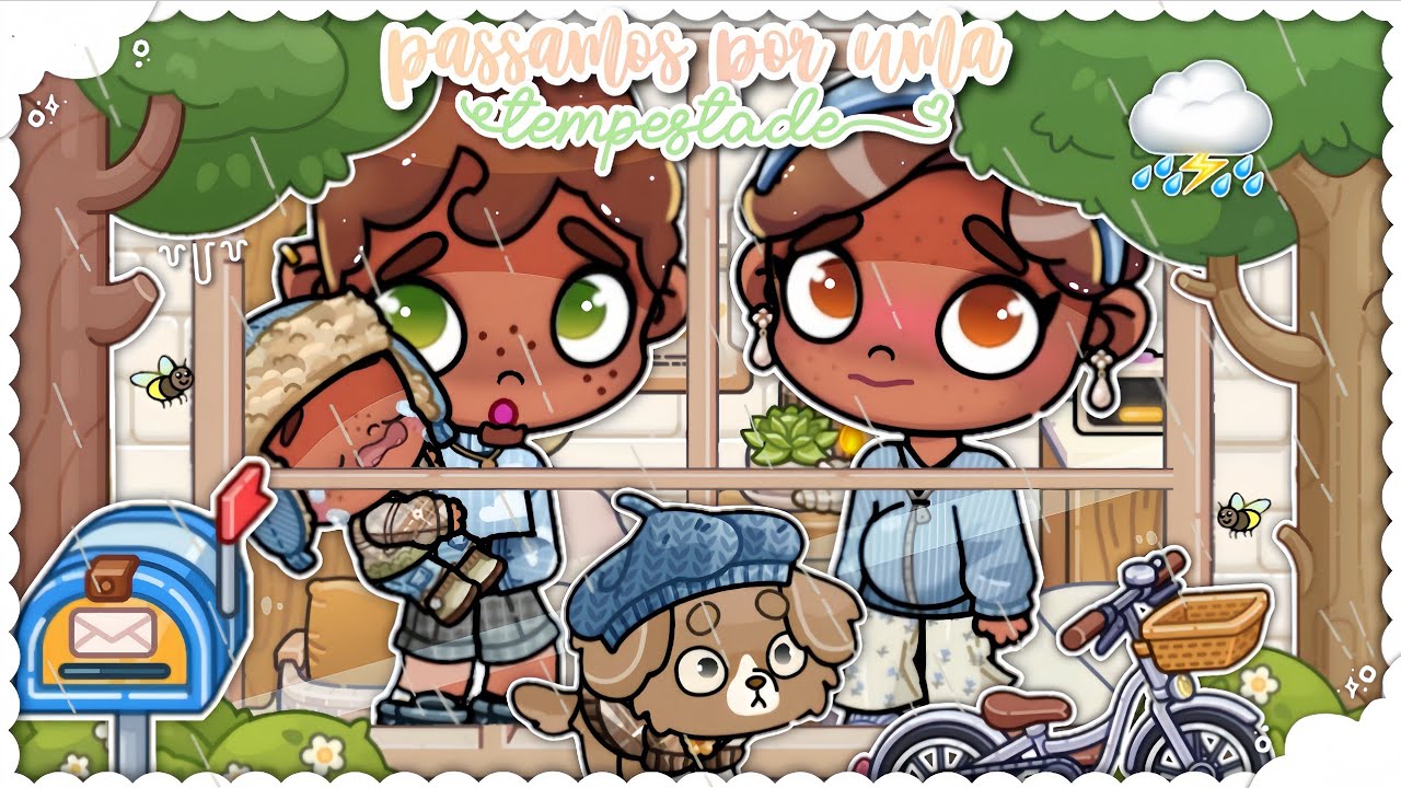 Rotina Uma TEMPESTADE Atingiu Nossa Cidade !! *CAÓTICO* ⛈️🌱 | Avatar World RP 🏡