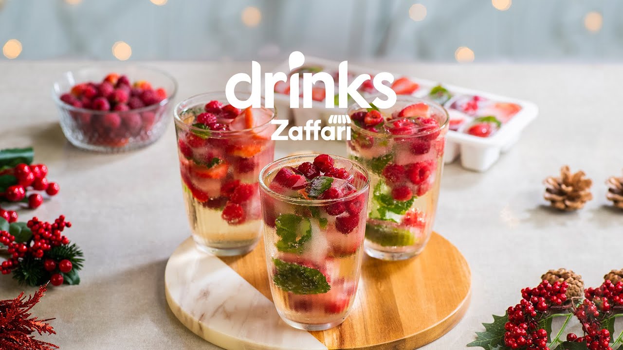 Cubos de gelo frutados com espumante - Zaffari Drinks