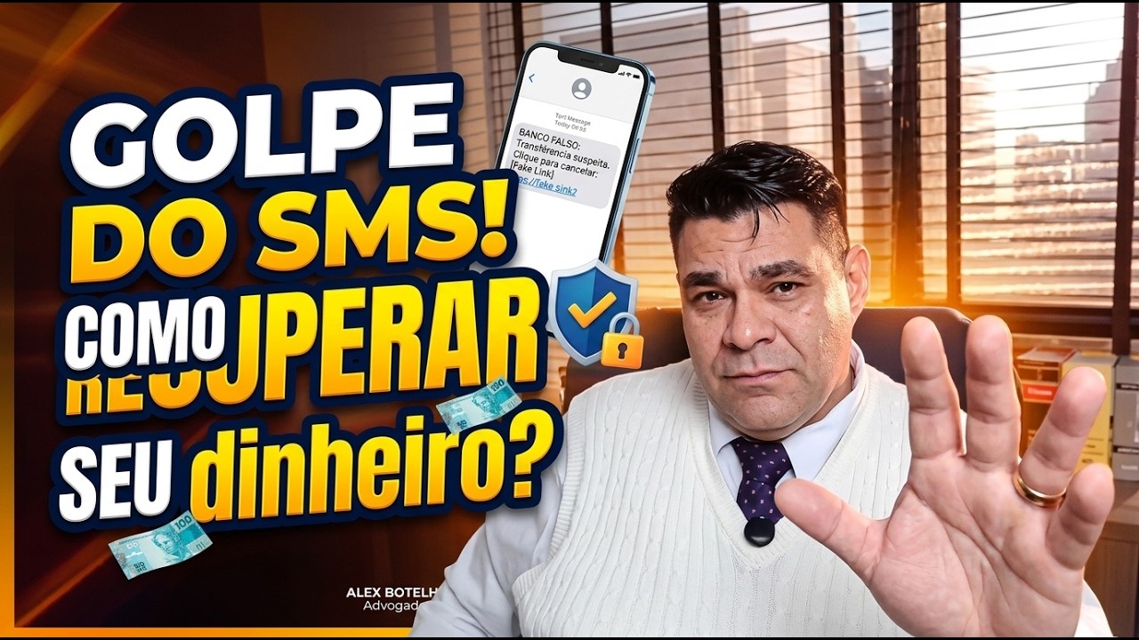 Acabei caindo no Golpe do SMS, o que fazer para conseguir meu dinheiro de volta?