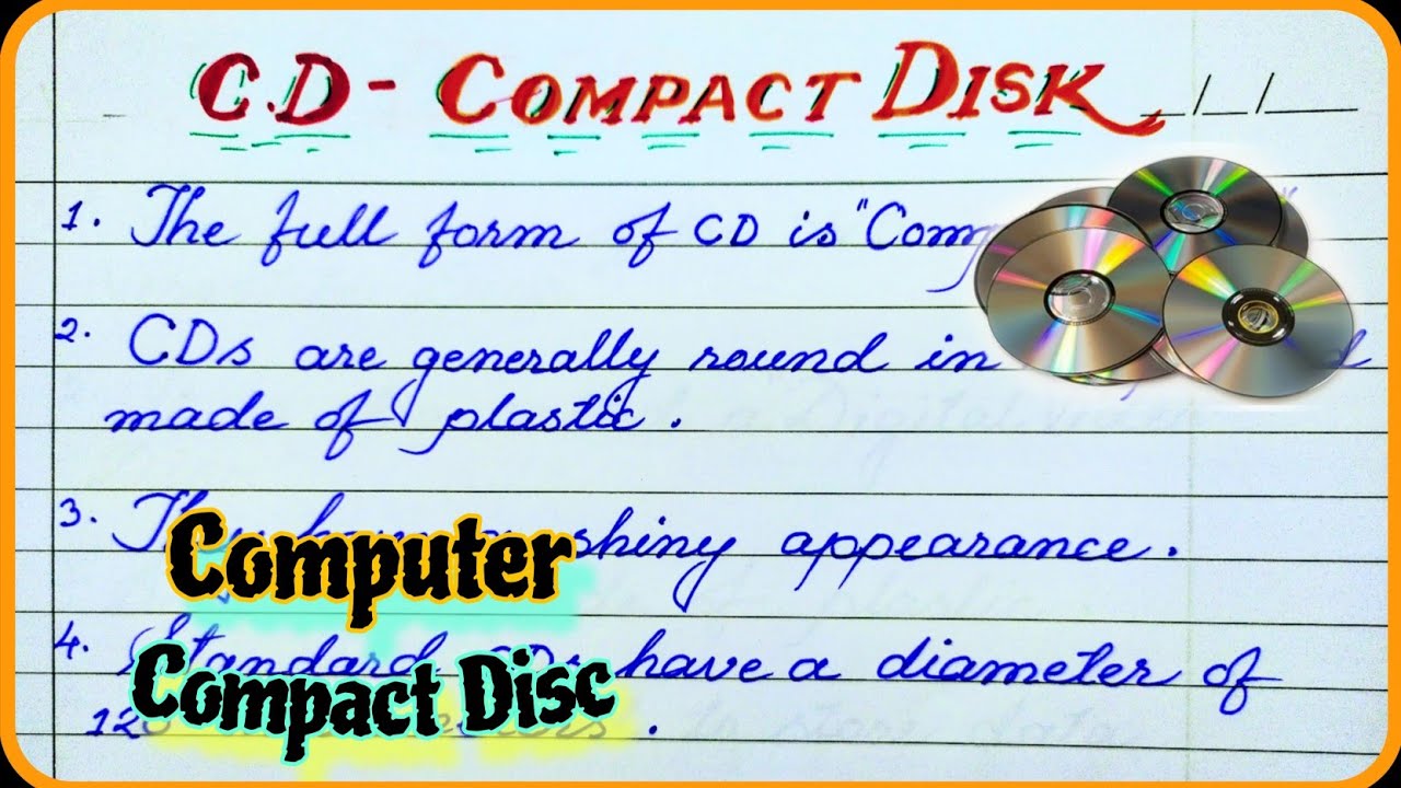 What is Compact Disc ? | CD essay in English | Essay on CD | 10 lines on CD | Few lines on CD |