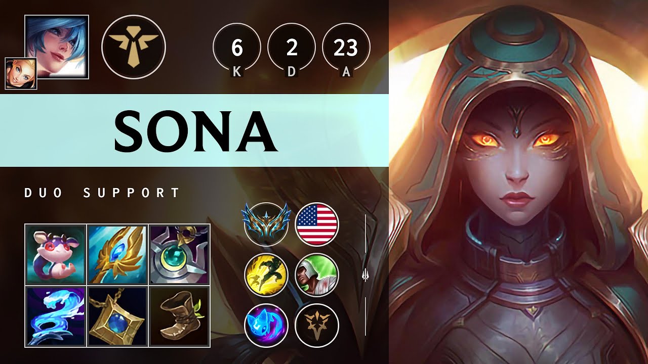 Sona Support vs Kog'Maw: Rampage - NA Challenger Patch 14.17