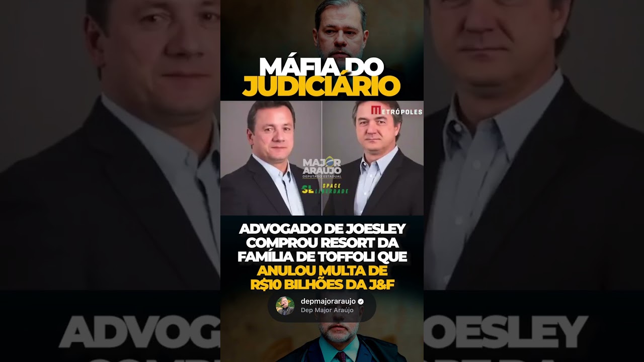 Primeiro, Toffoli suspende a multa de R$ 10 bilhões do acordo de leniência da J&F