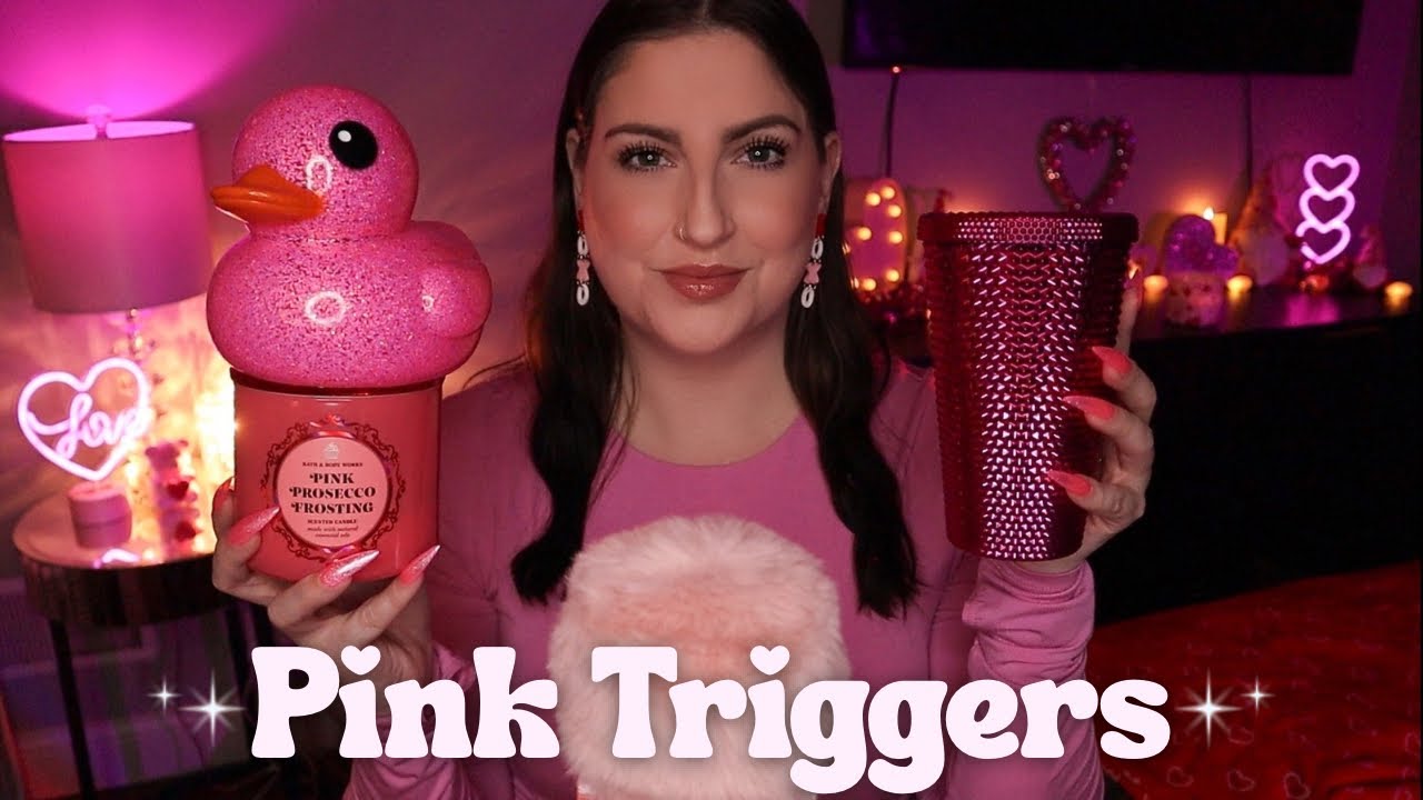 ASMR Pink Triggers for February 💗