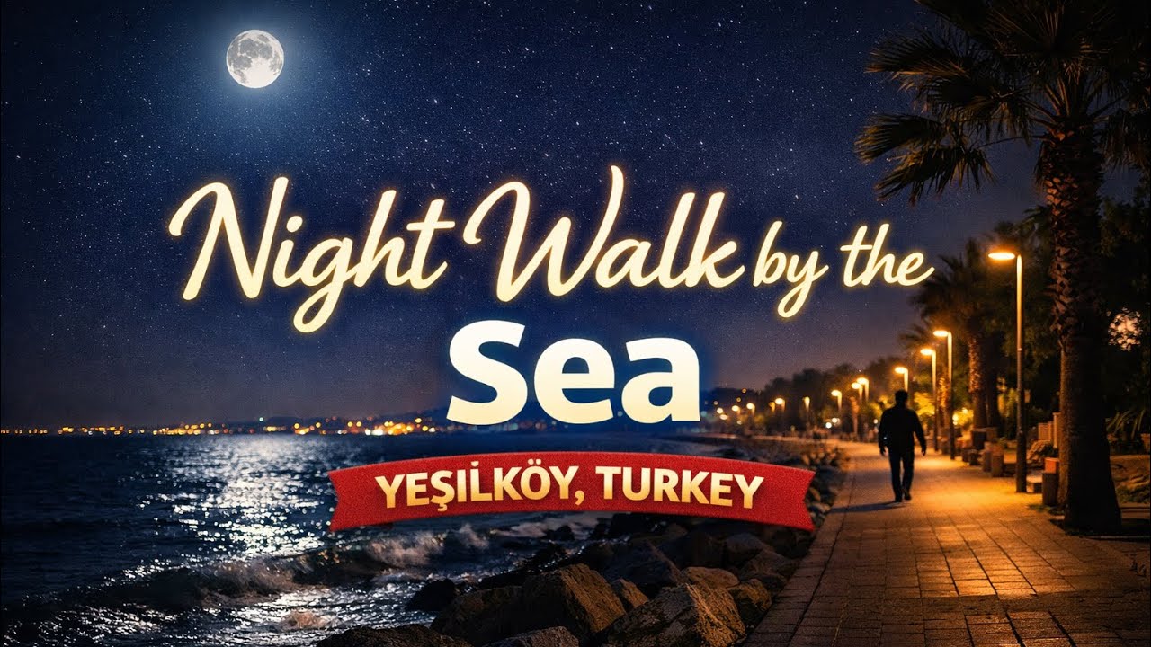 Istanbul, Turkey 🇹🇷|A quiet night by the sea