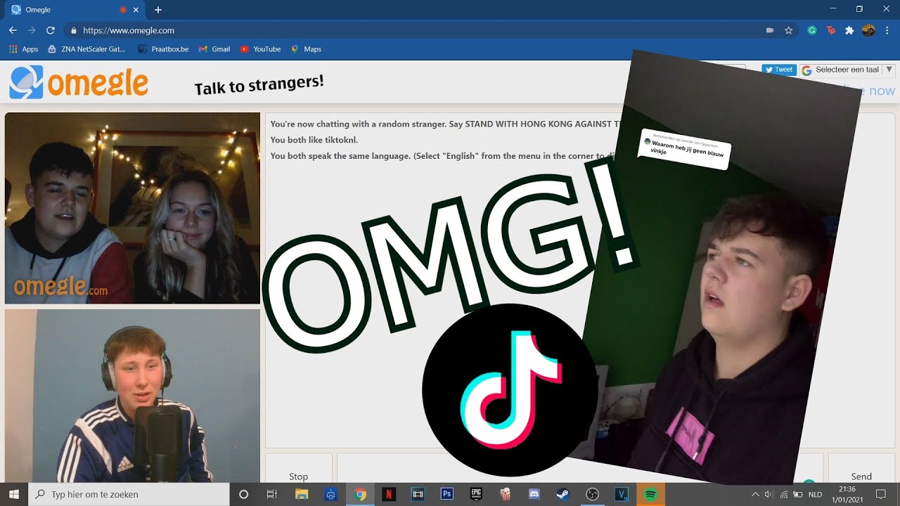 BEKENDE TIKTOKKER OP OMEGLE?!?!