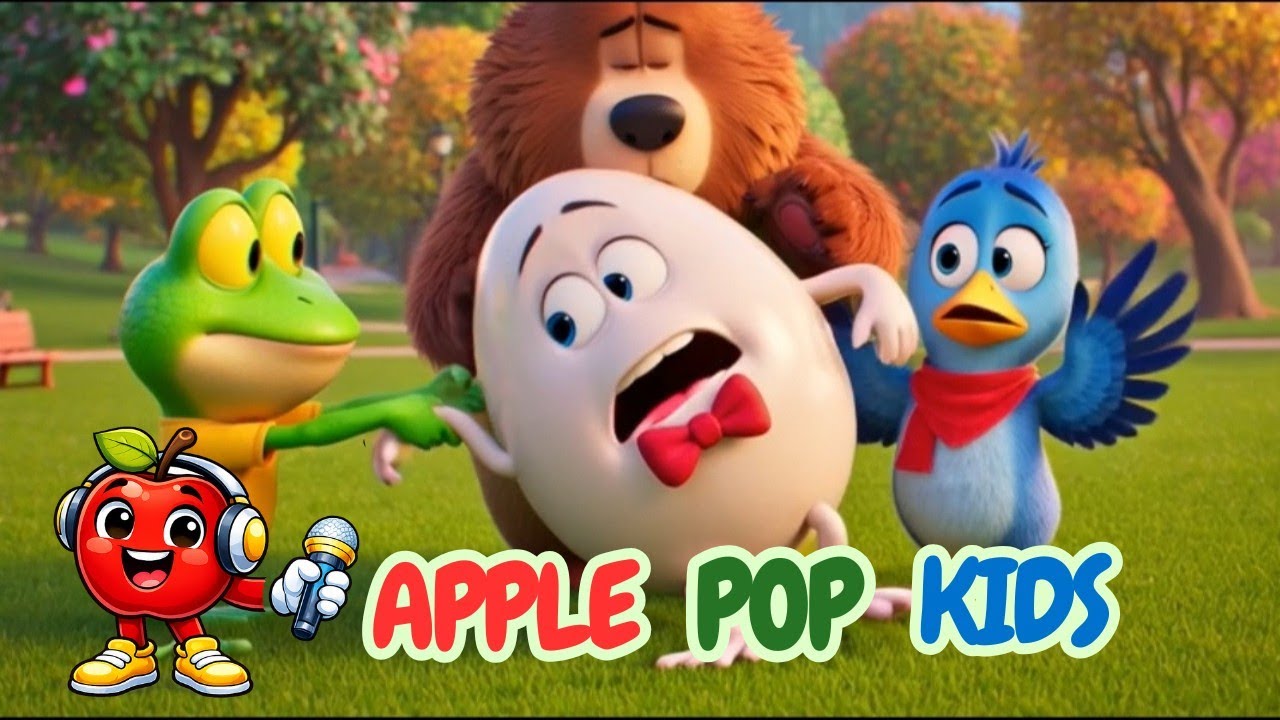 Humpty Dumpty Can Shine Again | Apple Pop Kids | Nursery Rhymes and Kids Song 