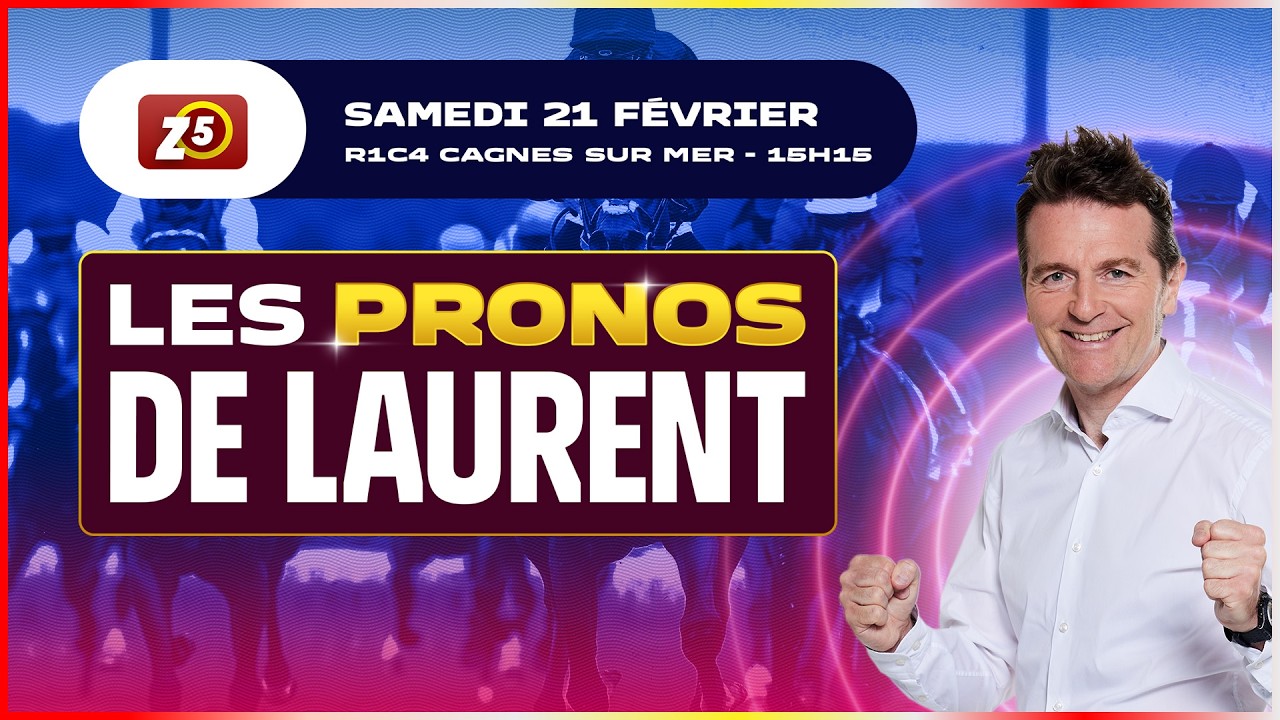 Le Prono quinté pour le ZE5 Ordre du 21 février 2026 à Cagnes-sur-Mer.