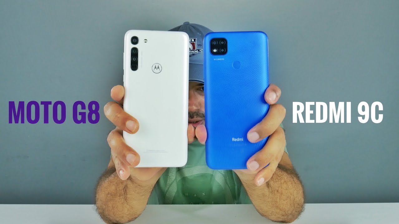MOTO G8 vs REDMI 9C / COMPARATIVO GERAL!