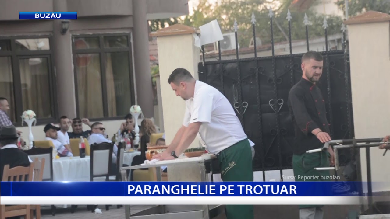 PARANGHELIE PE TROTUAR