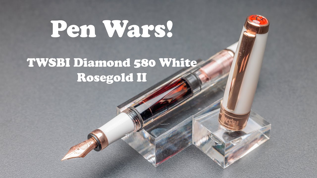 Twsbi Diamond 580 White Rosegold II - Fountain Pen Review - Pen Wars