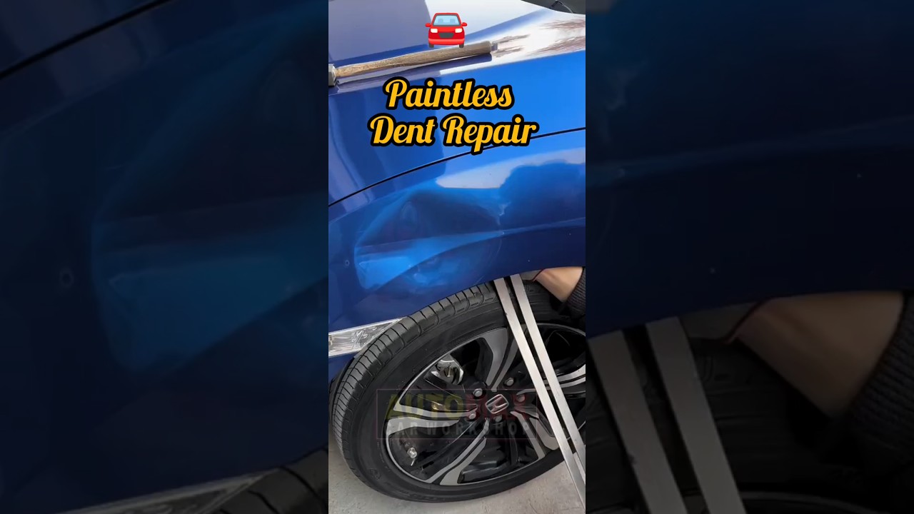 🚘 How to fix a fender dent at home | paintless dent repair | car dent repair
