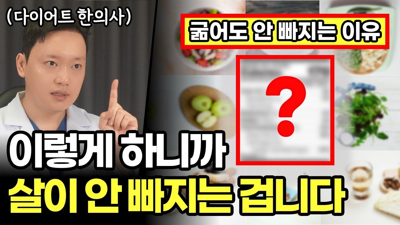 적게 먹어도 살이 안 빠지는 이유는 이겁니다. 굶어도 살이 찌는 이유