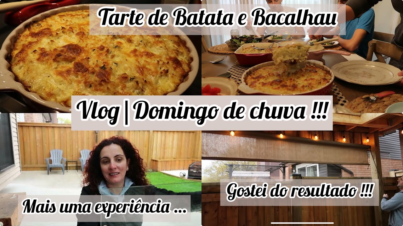 VLOG|Domingo de chuva/Tarte de Batata e Bacalhau Divinal👌As Ideias do Marido… #family #vlog #life